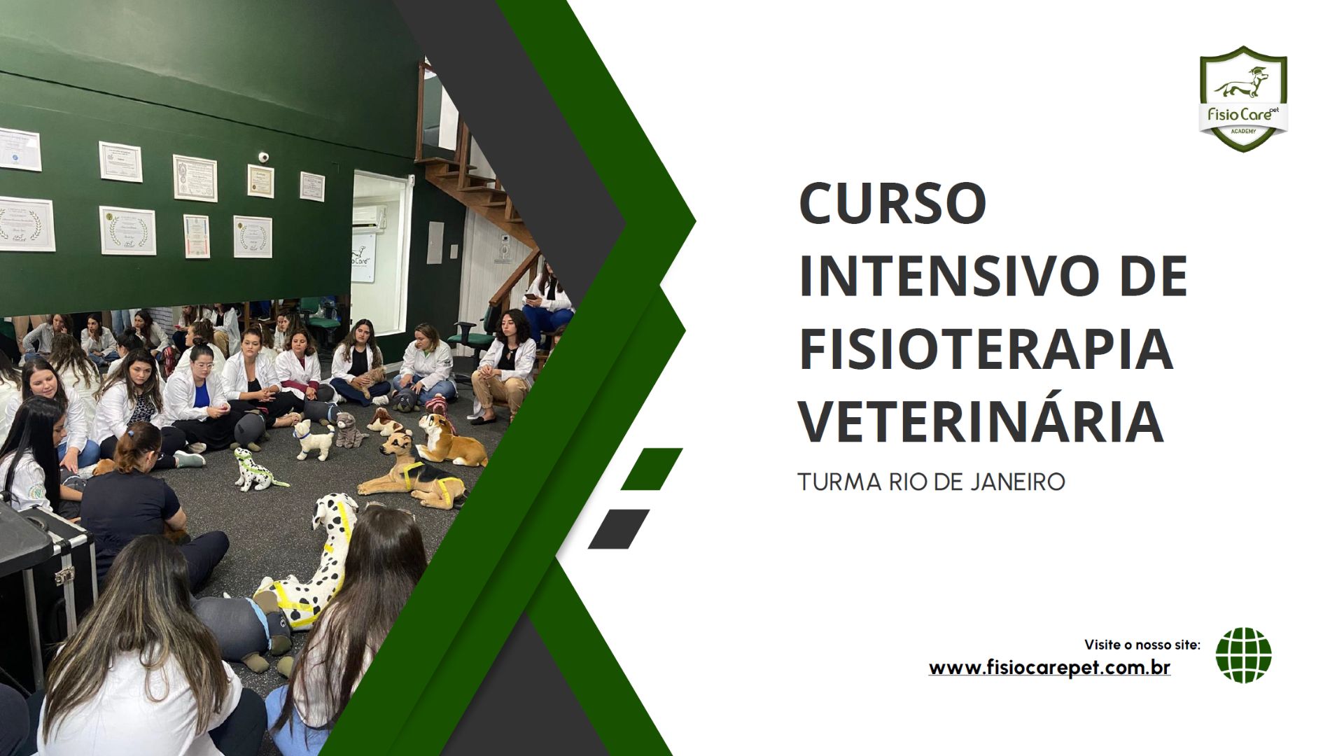 Curso Intensivo em Fisioterapia Veterinária - Fisio Care - Rio de Janeiro