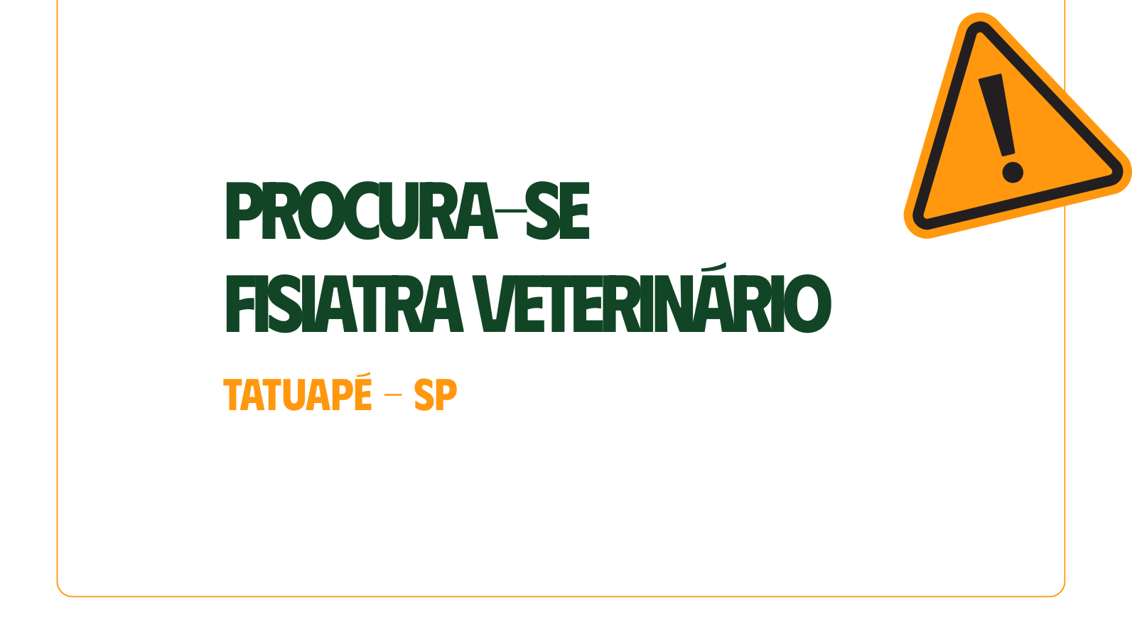 Vaga para Fisiatra Veterinário no Tatuapé – SP